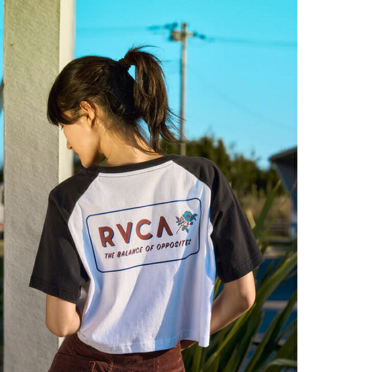 RVCA レディース OLD WAYS CROPPED SS TEE Tシャツ 【2025年春夏モデル】 夏コーデ 夏服 人気 アウトドア ウェア 夏 ジム ファッション ウェア 韓国系 レディース 25ssルーカ bf043212