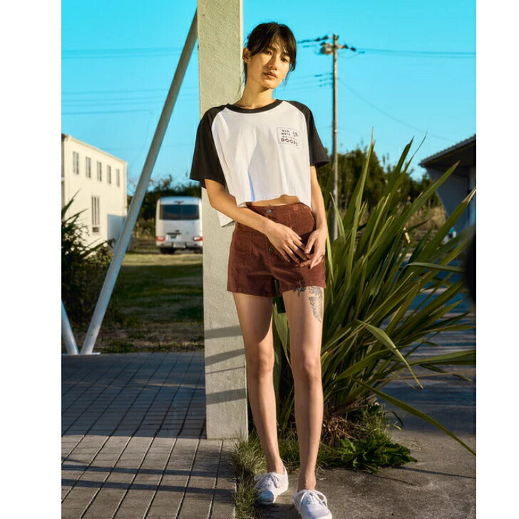 RVCA レディース OLD WAYS CROPPED SS TEE Tシャツ 【2025年春夏モデル】 夏コーデ 夏服 人気 アウトドア ウェア 夏 ジム ファッション ウェア 韓国系 レディース 25ssルーカ bf043212