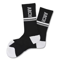 Arch drop line crew mid. socks【black/white】 アーチ バスケ バスケットボール バスパン 男子 ウエア 大人 子供 Tシャツ バスケウエア a325-105