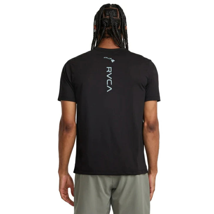 RVCA SPORT メンズ HAWAII MARK SS Tシャツ 【2025年春夏モデル】 夏コーデ 夏服 人気 アウトドア ウェア 夏 ジム ウェア メンズ / レディース / キッズ UVカット 25ssルーカ bf041234