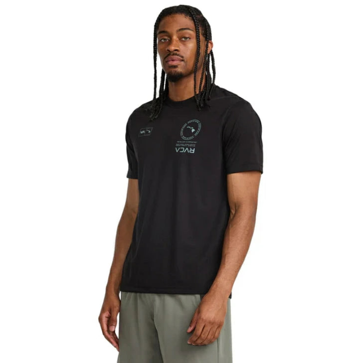 RVCA SPORT メンズ HAWAII MARK SS Tシャツ 【2025年春夏モデル】 夏コーデ 夏服 人気 アウトドア ウェア 夏 ジム ウェア メンズ / レディース / キッズ UVカット 25ssルーカ bf041234