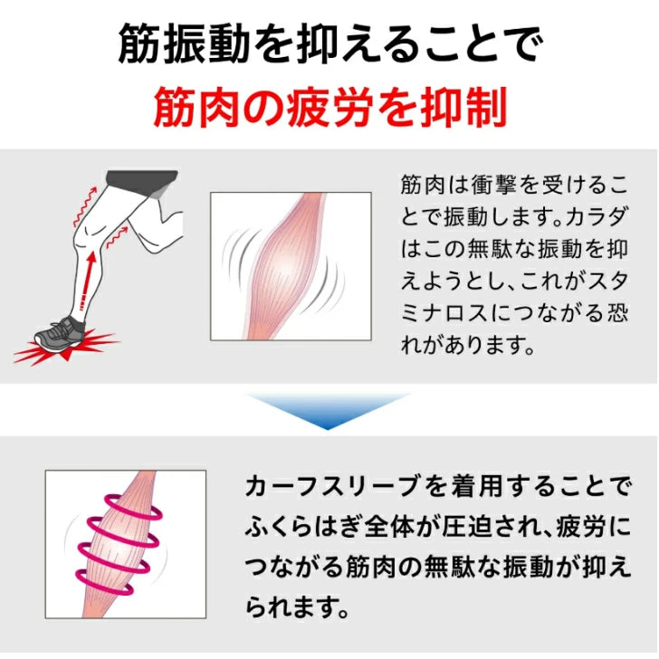ザムスト カーフスリーブ (ふくらはぎ用スリーブ 両足入り)38550