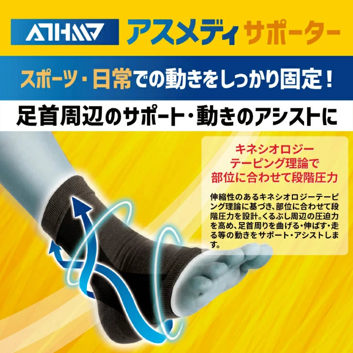 アスメディ サポーター レベル4 しっかりしめるスリーブタイプN 足首用 日本製 1個入 109721