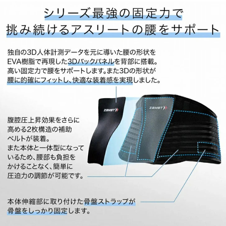 ザムスト ZW-7 (腰用サポーター)38370