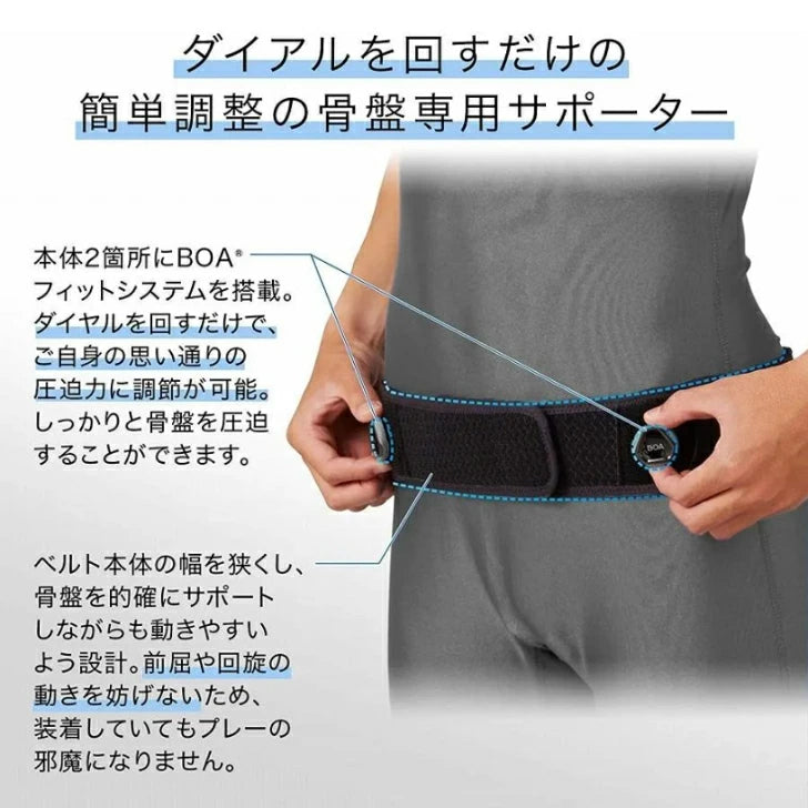 ザムスト ペルヴィロックダイヤルタイプ (骨盤専用サポーター)38310