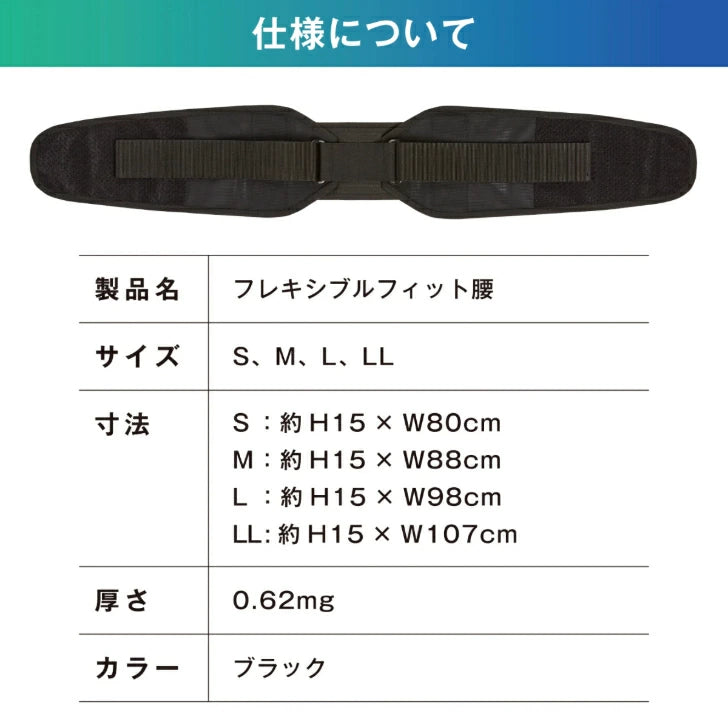 フレキシブルフィット腰 腰サポーター 1個入 日本製 408