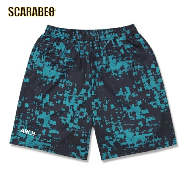 Arch grid faded shorts【deep ocean】 アーチ バスケ ショーツ アーチ バスケ バスケットボール バスパン 男子 ウエア 大人 子供 Tシャツ バスケウエア b125-110