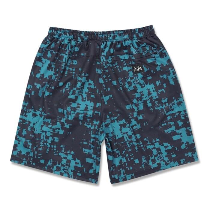 Arch grid faded shorts【deep ocean】 アーチ バスケ ショーツ アーチ バスケ バスケットボール バスパン 男子 ウエア 大人 子供 Tシャツ バスケウエア b125-110
