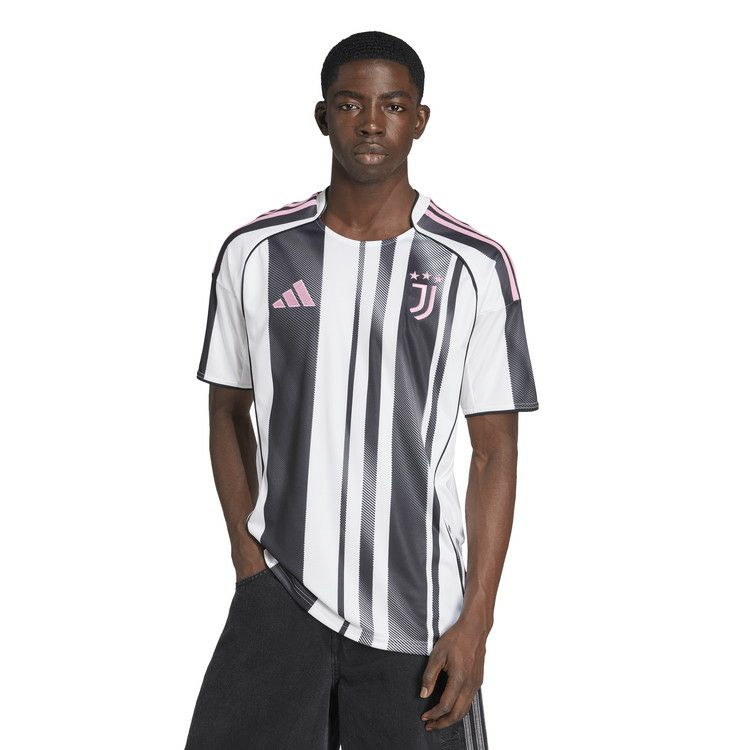 アディダス ユベントス 25-26 ホーム レプリカユニフォーム 半袖 メンズ 正規品 adidas JJ4320 セリエA イタリア代表 ホワイト ブラック kpk59