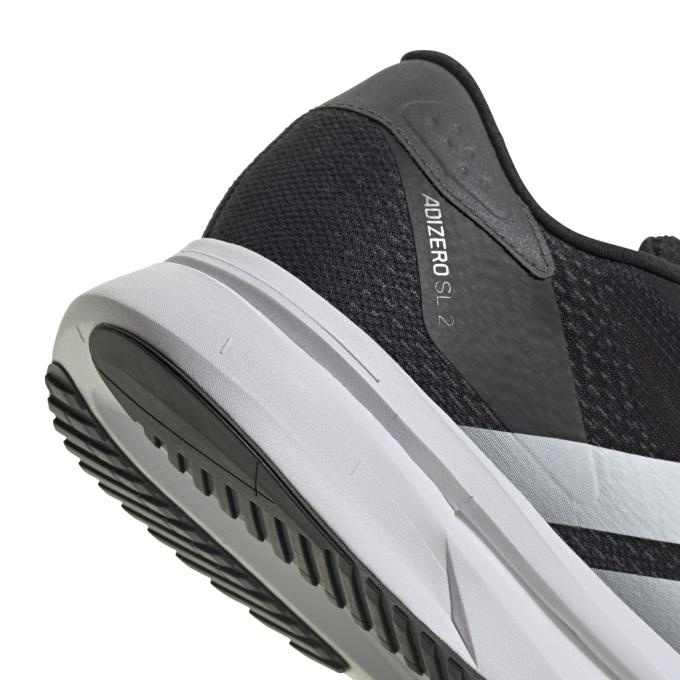 アディダス ランニングシューズ アディゼロ SL 2 ワイド ADIZERO SL 2 WIDE 幅広 メンズ レディース ジョギング 軽量 クッション性 反発 サブ4 初心者 中級者 ブラック 黒 JI2986
