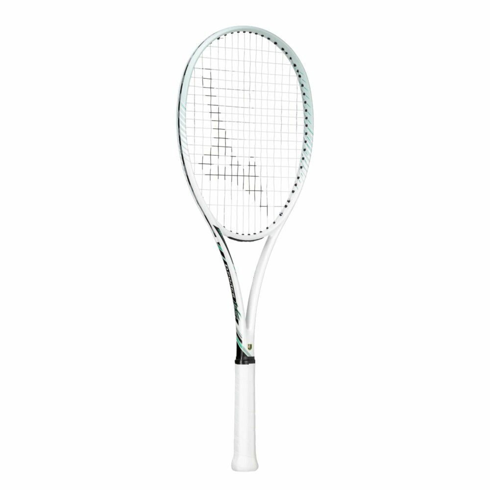 ミズノ ソフトテニスラケット ディーフォース VS-10 オールラウンド 中上級者向け 軟式 テニスラケット フレームのみ 2025年秋冬モデル ホワイト×ジェードグリーン 63jtn54701
