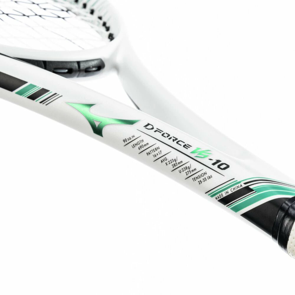ミズノ ソフトテニスラケット ディーフォース VS-10 オールラウンド 中上級者向け 軟式 テニスラケット フレームのみ 2025年秋冬モデル ホワイト×ジェードグリーン 63jtn54701