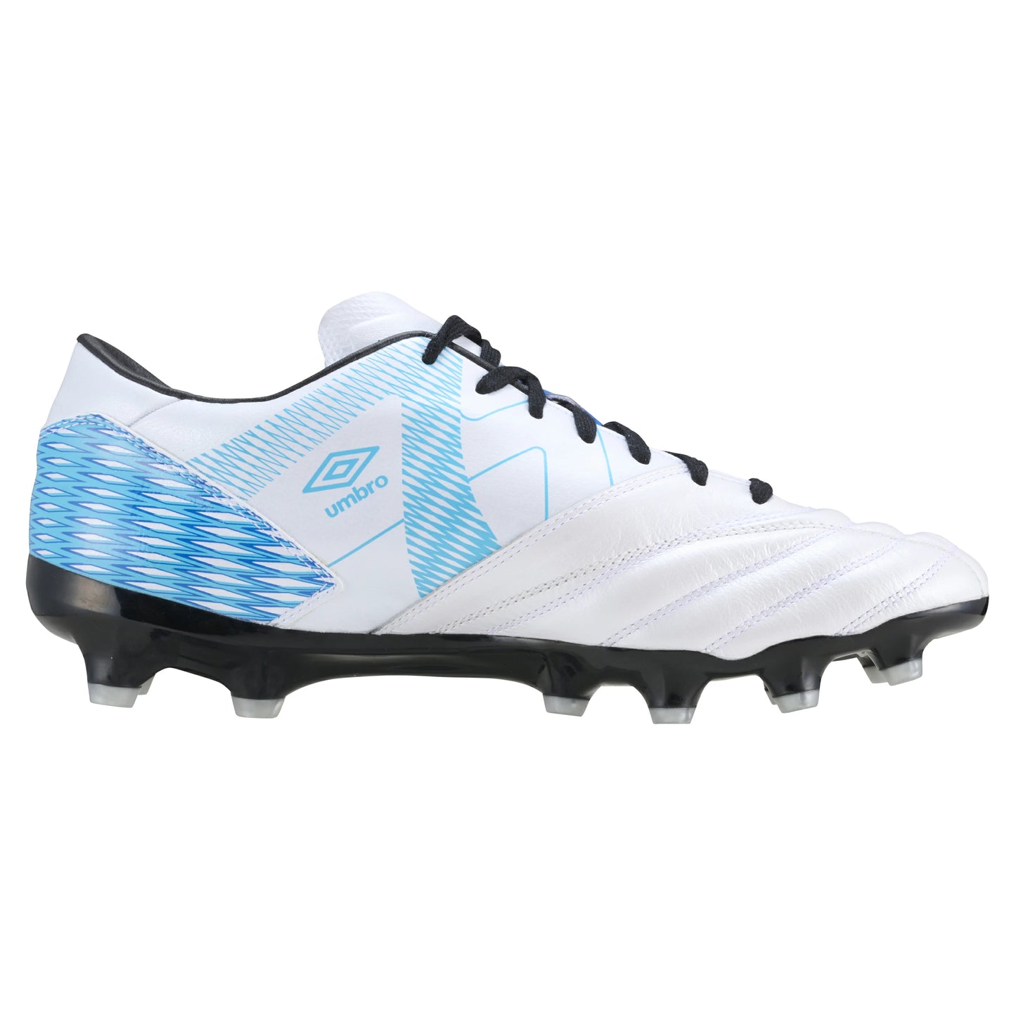 アンブロ サッカースパイク アクセレイター F V3 HG カンガルーレザー 土 人工芝 天然芝 対応 ホワイト×ブルー UMBRO UF5SFCB1M メンズ ACCERATOR