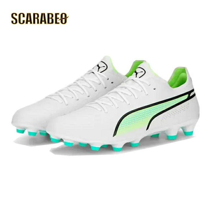 プーマ サッカースパイクキング アルティメット HG/AG(ホワイト×イエロー) 在庫処分セール】プーマ PUMA キング アルティメット HG/AG