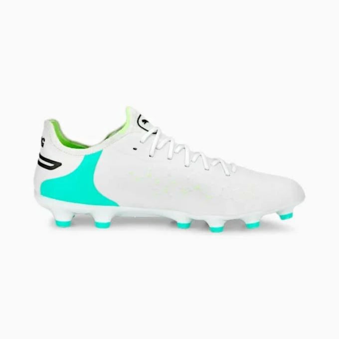 【在庫処分セール】プーマ PUMA キング アルティメット HG/AG プーマホワイト×ブラック×イエロー メンズ サッカー スパイク 天然芝 土 人工芝 対応 軽量 フィット ジャパンラスト 107251-03