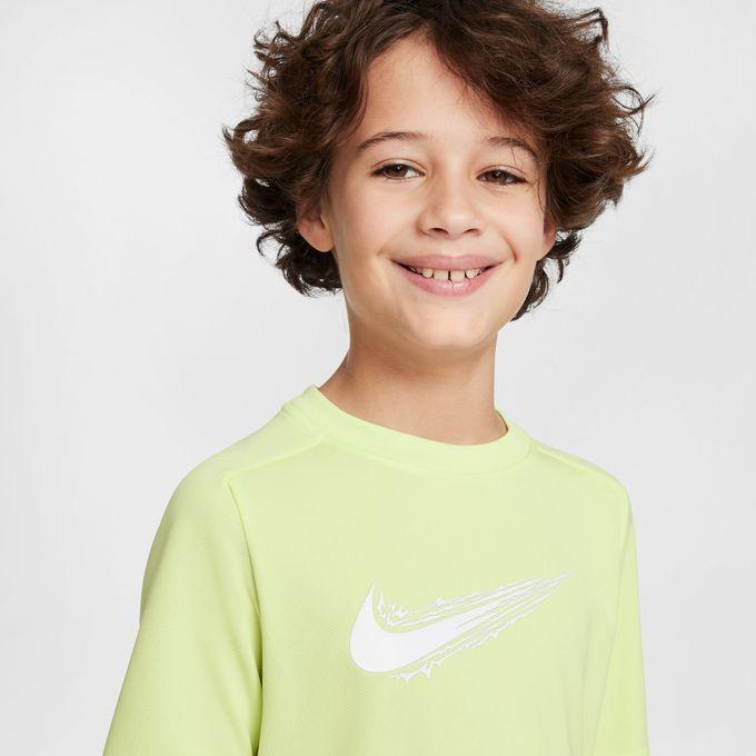 ナイキ Tシャツ ジュニア 半袖 吸汗速乾 Dri-FIT ラグランスリーブ スポーツウェア HF8100-736 ライトレモン NIKE hf8100-736