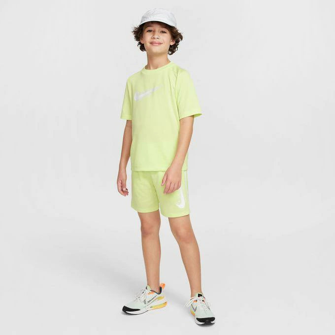 ナイキ Tシャツ ジュニア 半袖 吸汗速乾 Dri-FIT ラグランスリーブ スポーツウェア HF8100-736 ライトレモン NIKE hf8100-736