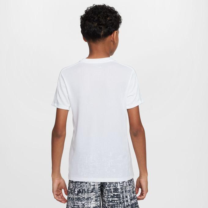 【在庫処分セール】ナイキ Tシャツ ジュニア キッズ 半袖 Dri-FIT 吸汗速乾 メッシュ トップ HF8079-100 ホワイト NIKE TRPHY23 hf8079-100