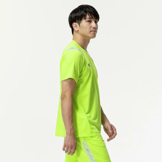 ミズノプロ クーリングTシャツ 接触冷感 半袖 メンズ レディース ユニセックス アシッドライム 夏用 涼しい 冷感素材 アイスタッチ 野球 トレーニング 吸汗速乾 12jact8340