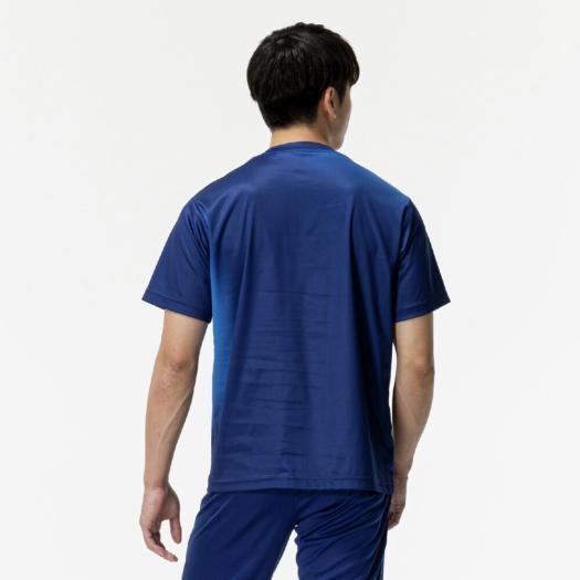 ミズノ 野球 Tシャツ KISHOグラフィック 半袖 パステルネイビー メンズ レディース兼用 トレーニング 練習着 普段着 輝勝モデル 吸汗速乾 12jact1016