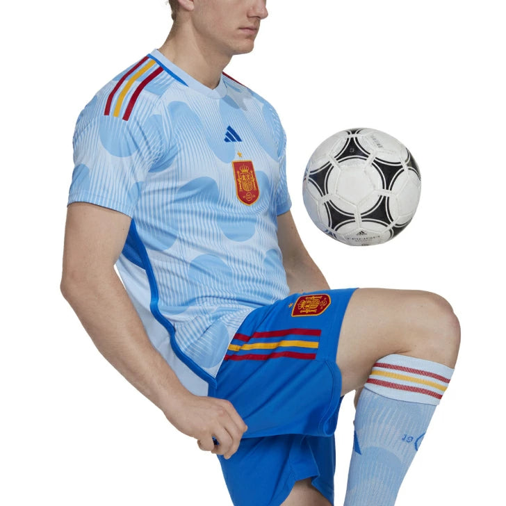 【在庫処分セール】アディダス スペイン代表 2022 アウェイ レプリカユニフォーム 半袖 メンズ サッカー AEROREADY スリムフィット f6394
