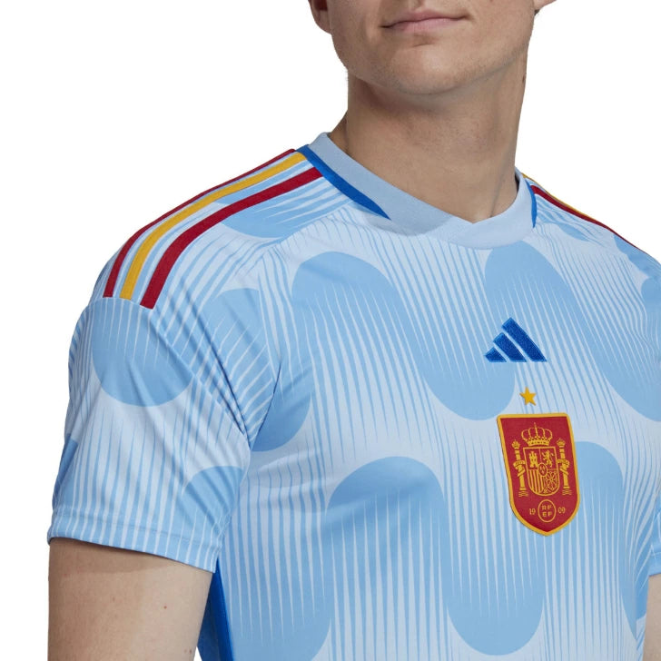 【在庫処分セール】アディダス スペイン代表 2022 アウェイ レプリカユニフォーム 半袖 メンズ サッカー AEROREADY スリムフィット f6394