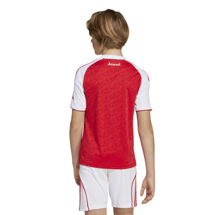アディダス アーセナルFC 25/26 ホーム レプリカユニフォーム キッズ ジュニア 半袖 JI9533 サッカーシャツ AEROREADY レッド×ホワイト ksj52