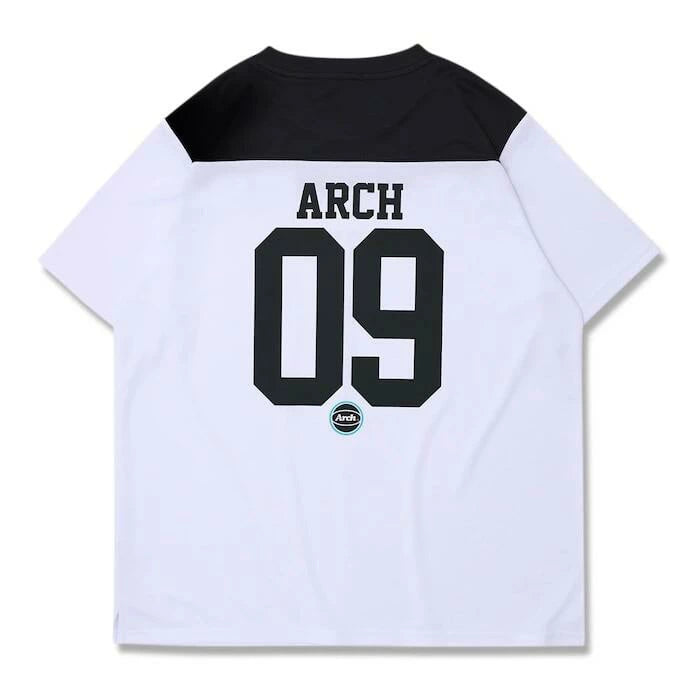 Arch アーチ Football Tee DRY ホワイト バスケットボール Tシャツ メンズ 半袖 吸汗速乾 練習 試合 t125-128