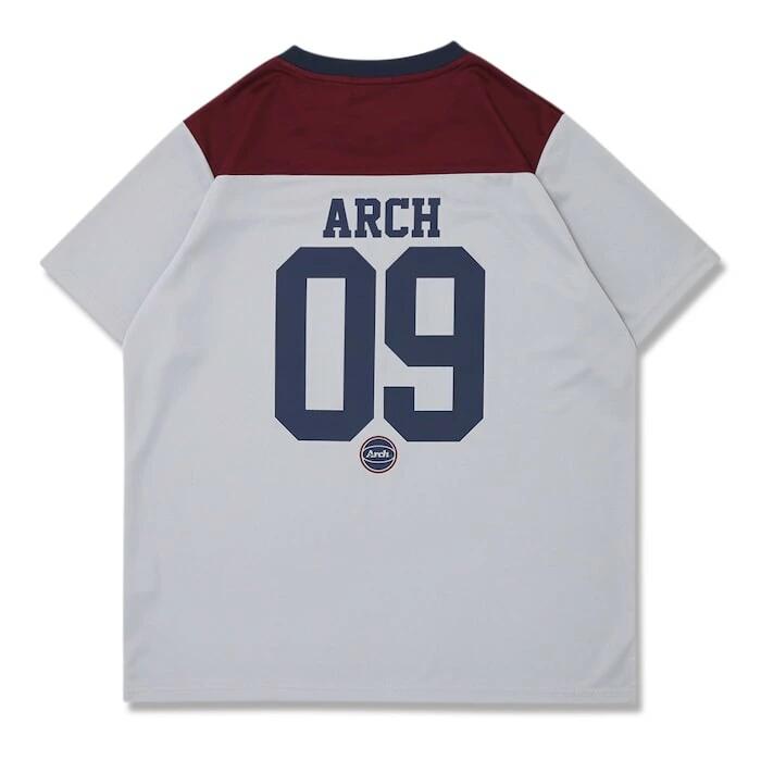 Arch アーチ Football Tee DRY グレー バスケットボール Tシャツ メンズ 半袖 吸汗速乾 練習 試合 ライフスタイル t125-130