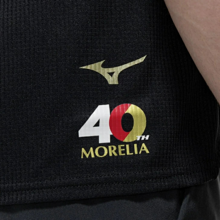 ミズノ MORELIA UL ノースリーブシャツ ブラック モレリア UL JAPAN 40周年記念モデル サッカー フットサル トレーニング ウェア 吸汗速乾 軽量 メンズ p2mac54109