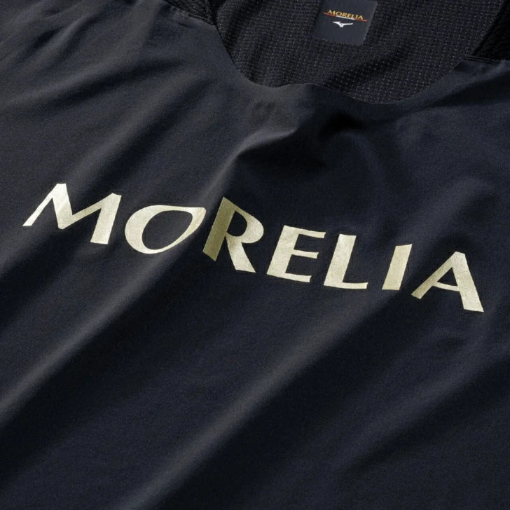 ミズノ MORELIA UL ゲームシャツ ブラック モレリア UL JAPAN 40周年記念モデル サッカー フットサル トレーニング 吸汗速乾 2WAYストレッチ メンズ p2mac54009