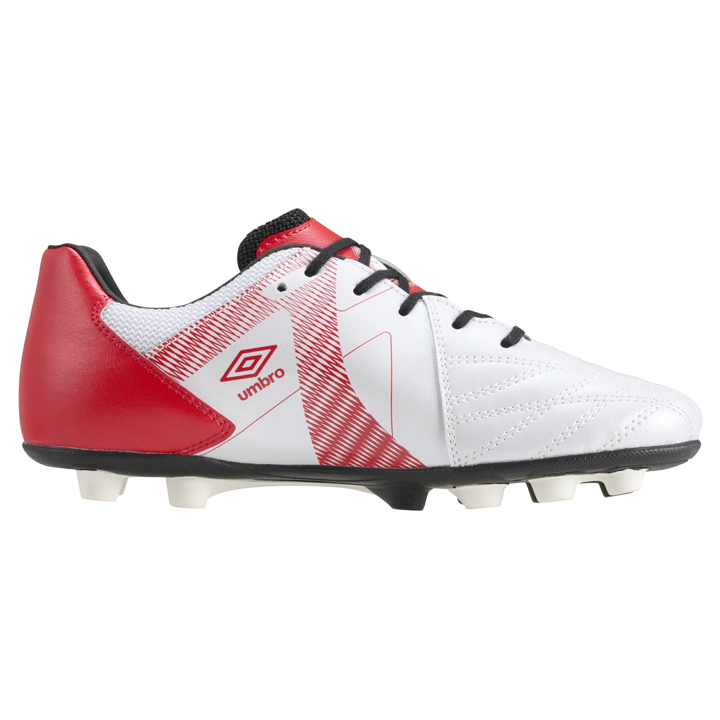 UMBRO アンブロ アクセレイター RB JR WIDE HG ジュニア ワイド サッカースパイク UF5SFCB3J ホワイト×レッド×ブラック 土・天然芝・人工芝対応 uf5sfcb3j