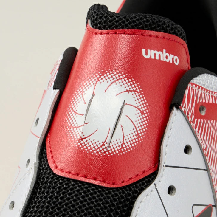 UMBRO アンブロ アクセレイター RB JR WIDE HG ジュニア ワイド サッカースパイク UF5SFCB3J ホワイト×レッド×ブラック 土・天然芝・人工芝対応 uf5sfcb3j