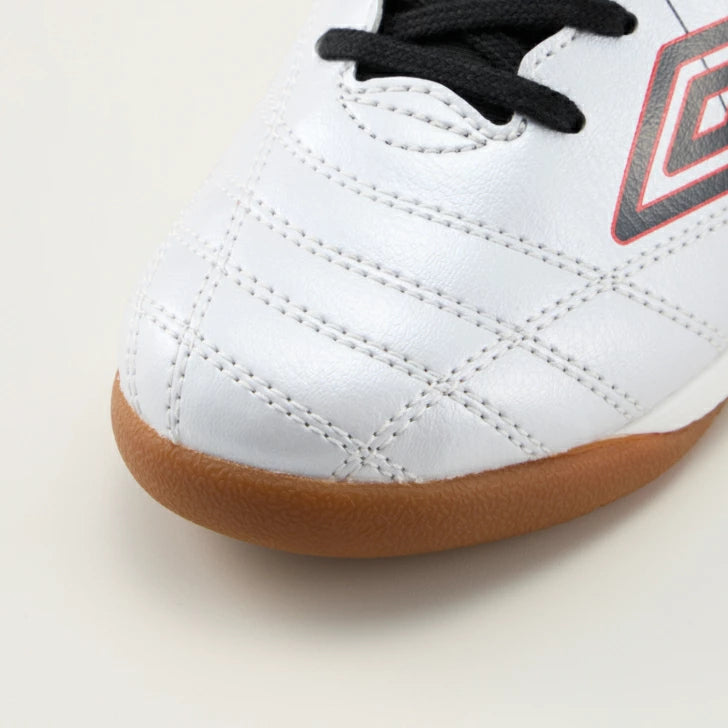 UMBRO アンブロ アクセレイター TR JR WIDE IN ジュニア ワイド インドア サッカーシューズ UF5SFCF3J ホワイト×レッド×ブラック 体育館・屋内コート対応 uf5sfcf3j