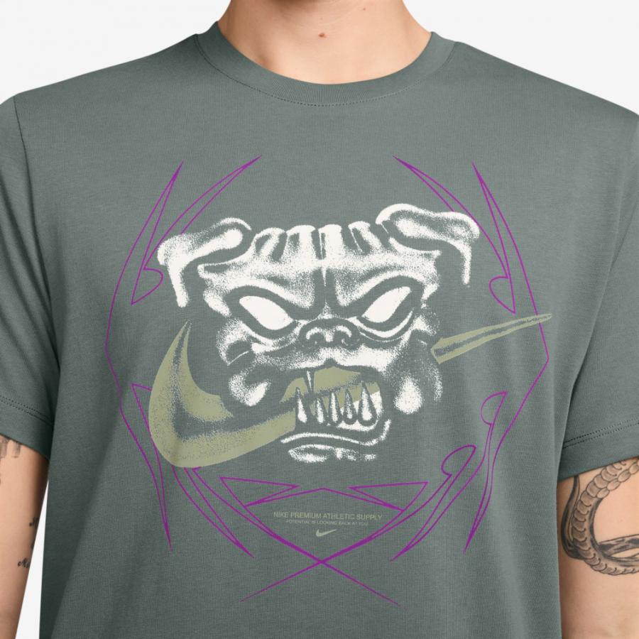 ナイキ Tシャツ メンズ 半袖 モダン フィットネス コットン トレーニングウェア NIKE Modern Fitness S/S Tee ジム 黒 茶 緑 hv4140