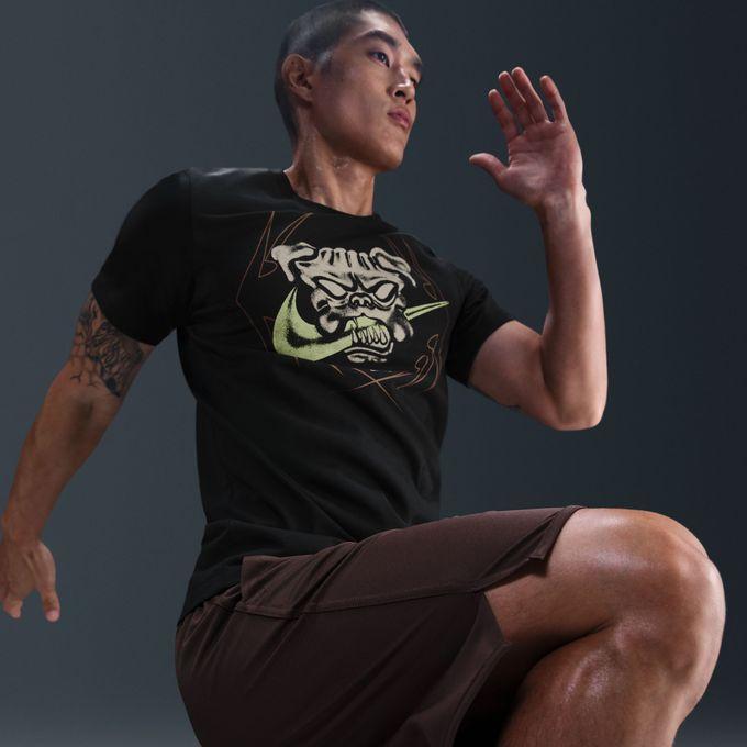 ナイキ Tシャツ メンズ 半袖 モダン フィットネス コットン トレーニングウェア NIKE Modern Fitness S/S Tee ジム 黒 茶 緑 hv4140