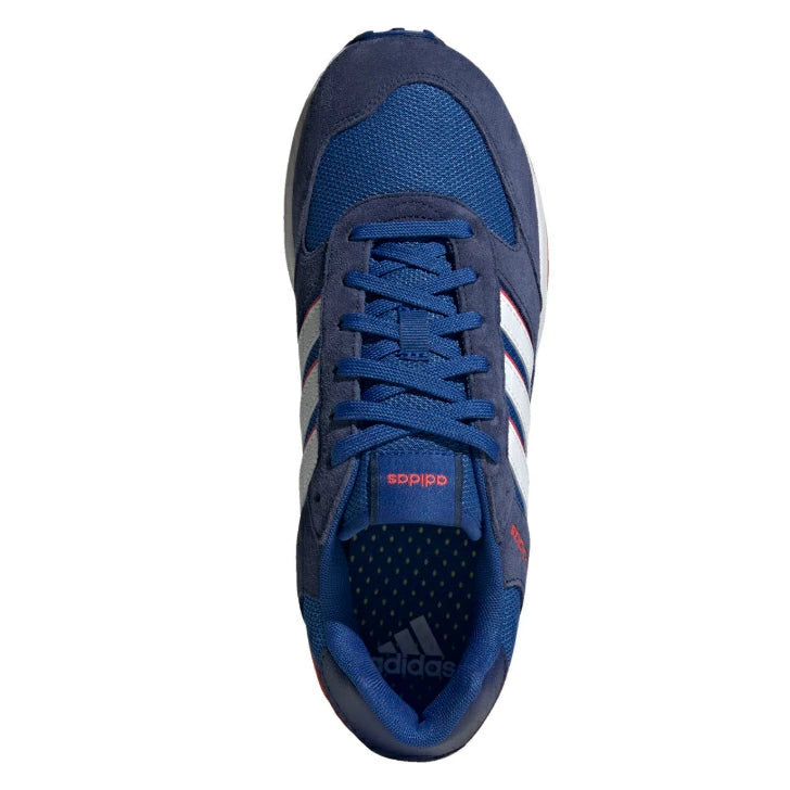 adidas アディダス RUN 80S M IG3531 メンズ スニーカー クラシック ランニングスタイル ローカット Cloudfoam クッション ダークブルー ホワイト オレンジ ig3531