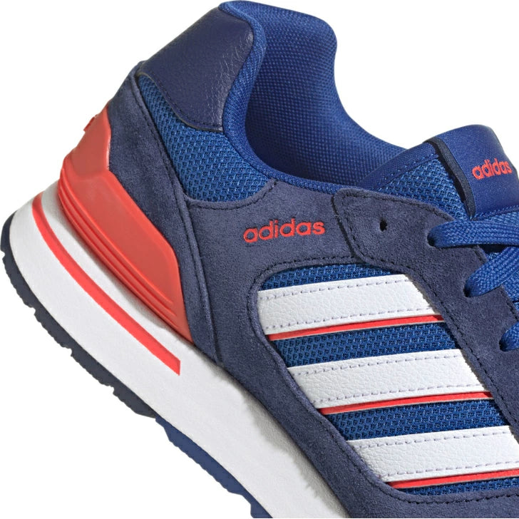 adidas アディダス RUN 80S M IG3531 メンズ スニーカー クラシック ランニングスタイル ローカット Cloudfoam クッション ダークブルー ホワイト オレンジ ig3531