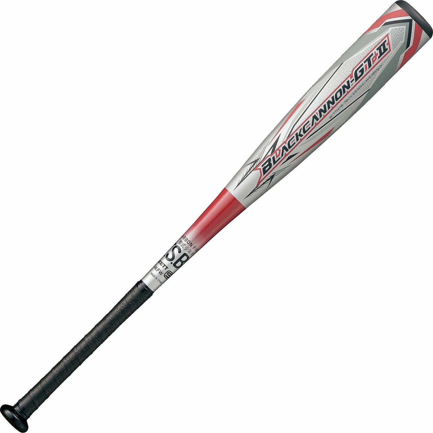 ゼット ZETT 少年野球 バット ブラックキャノン GT2 ジュニア 軟式 FRP製 カーボン 78cm 560g J号球対応 トップバランス 少年用 bct71478