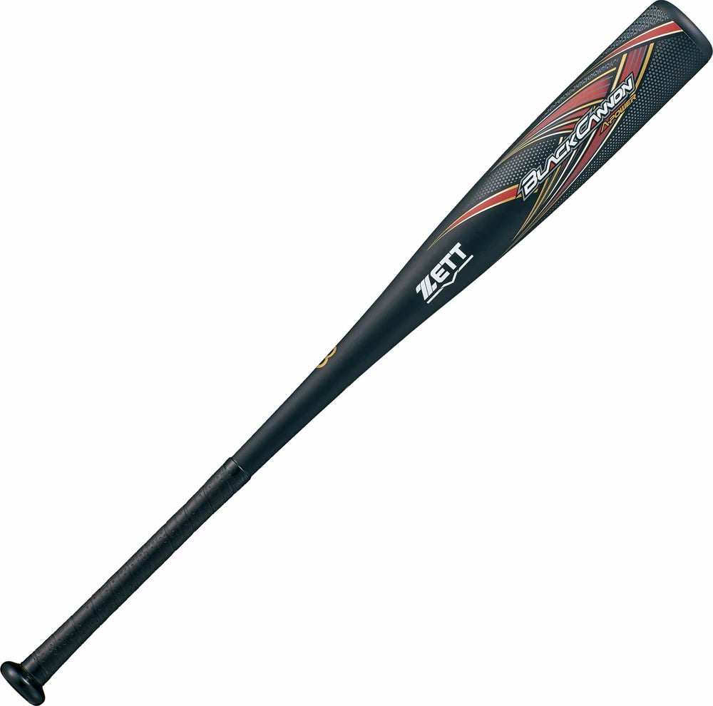 ゼット ZETT 少年野球 バット ブラックキャノン Aパワー 少年軟式 FRP製 カーボン J号球対応 トップバランス ジュニア用 豪速弾道 ジュニアバット bct75370