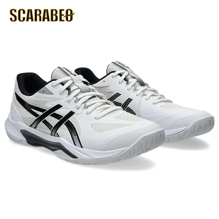 ASICS アシックス バレーボールシューズ メンズ レディース GEL-TACTIC 13 ゲルタクティック 13 ホワイト ブラック 1073A079-100 部活 初心者 中級者 安定性 クッション 1073a079-100