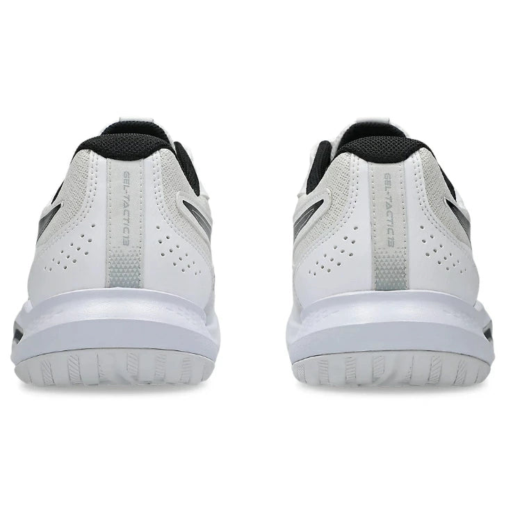 ASICS アシックス バレーボールシューズ メンズ レディース ワイド GEL-TACTIC 13 ゲルタクティック 13 WIDE ホワイト ブラック 1073A078-100 幅広 安定性 クッション 1073a078-100