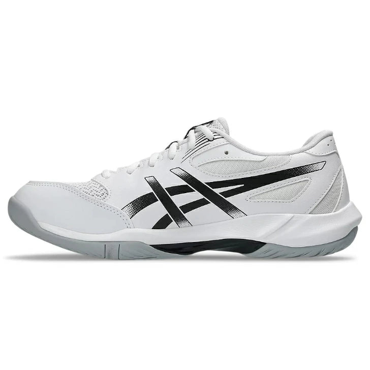 ASICS アシックス バレーボールシューズ メンズ レディース ワイド GEL-ROCKET 12 ゲルロケット 12 WIDE ホワイト ブラック 1073A081-101 エントリーモデル クッション 安定性 1073a081-101