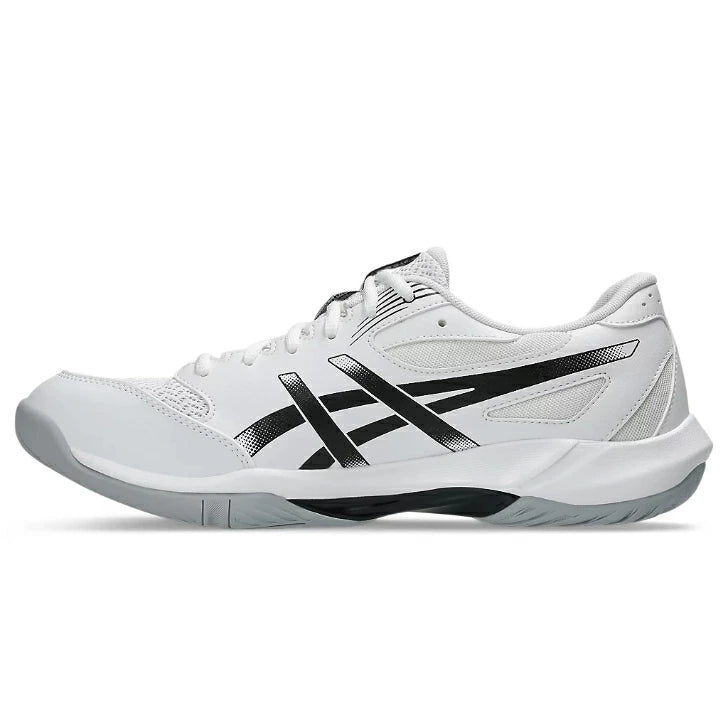 ASICS アシックス バレーボールシューズ メンズ レディース GEL-ROCKET 12 ゲルロケット 12 ホワイト ブラック 1073A080-101 エントリーモデル クッション 安定性 STANDARD 1073a080-101
