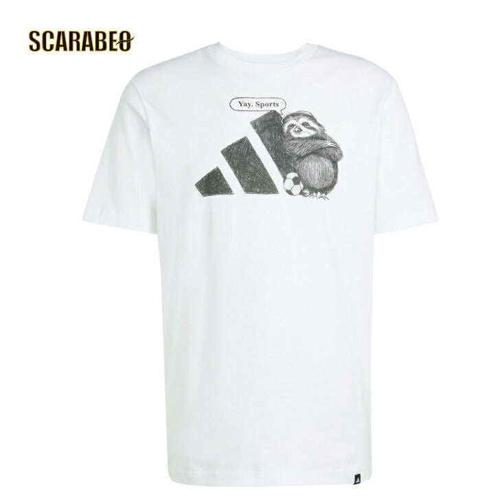【在庫処分セール】アディダス Tシャツ メンズ 半袖 MSPWYA グラフィック KKP22 JL9256 adidas カジュアル スポーツ 観戦 トレーニング 綿100% kkp22