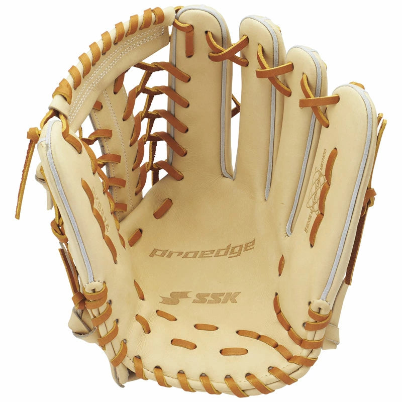 野球 硬式 グローブ 外野手用 SSK エスエスケイ Proedge プロエッジシリーズB 硬式グラブ 大人 一般用 高校野球対応 天然皮革 サイズ18 グラブ袋付き オレンジ ライトオレンジ ブラック キャメル コルクタン Bオレンジ pkb874