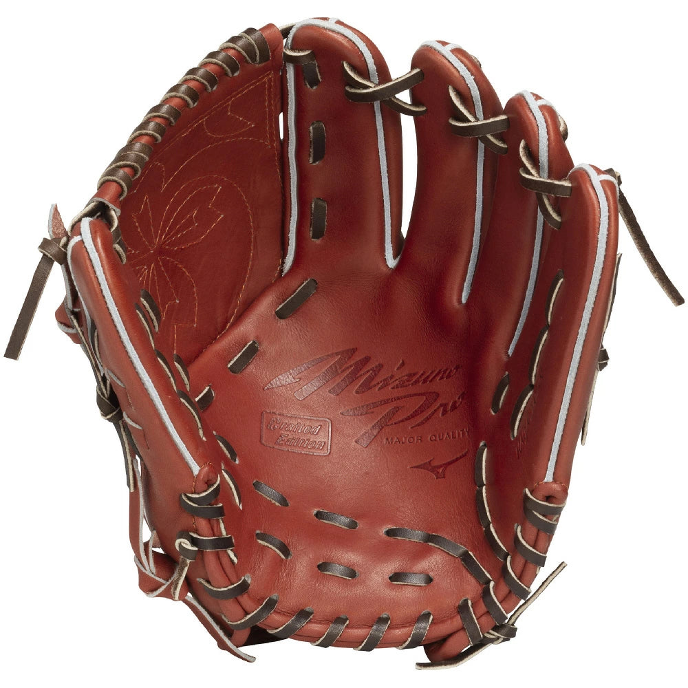 野球 硬式グローブ 投手用 ミズノ MIZUNO ミズノプロ CRAFTED Edition 高橋宏斗型 SPEEDREVO 高校野球対応 硬式用グラブ ローズブラウン 日本製 1ajgh33021