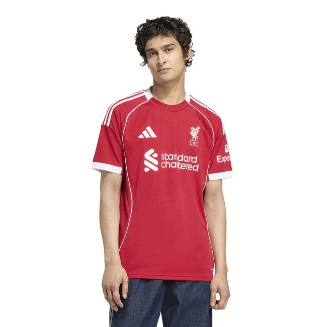 adidas アディダス リバプールFC ユニフォーム 25/26 ホーム レプリカ LFC サッカー イングランド プレミアリーグ JV6423 ストロベリーレッド jyf22-jv6423