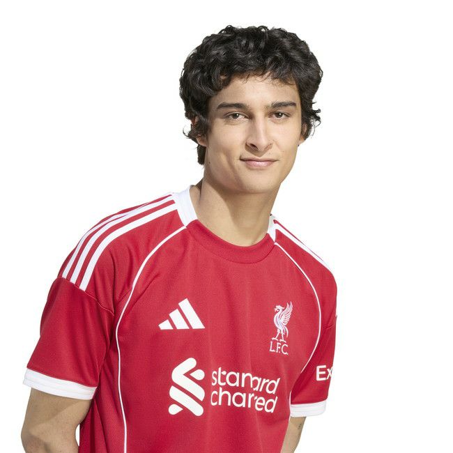 adidas アディダス リバプールFC ユニフォーム 25/26 ホーム レプリカ LFC サッカー イングランド プレミアリーグ JV6423 ストロベリーレッド jyf22-jv6423
