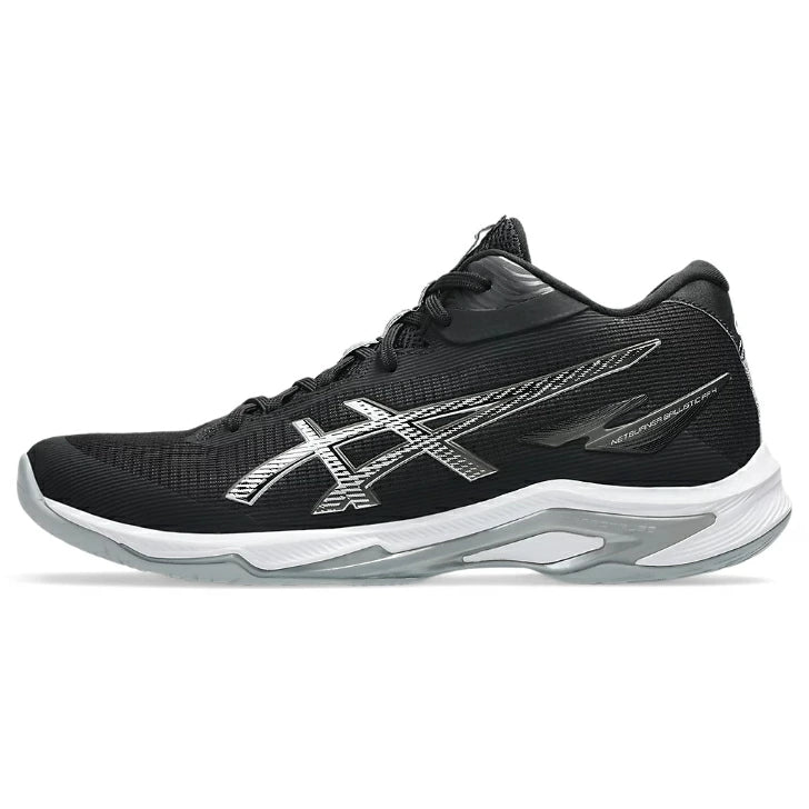 ASICS アシックス NETBURNER BALLISTIC FF MT 4 ネットバーナー バリスティック FF ミッドカット メンズ バレーボールシューズ インドアシューズ ブラック×ホワイト 1053A071.001